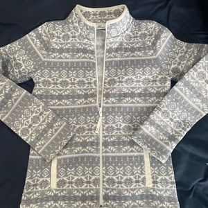 Vineyard Vines fair isle full zip sweater size medium 10-12
